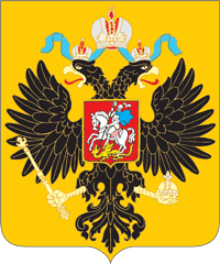 Russian Empire, double-headed eagle (1882) - vector image