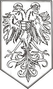 Holy Roman Empire, coat of arms (b&w) - vector image