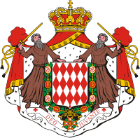 Monaco, coat of arms - vector image