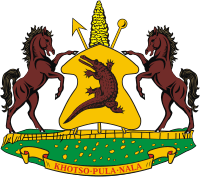 Lesotho, coat of arms - vector image