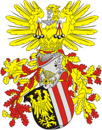 Upper Austria, coat of arms (XIX century) - vector image