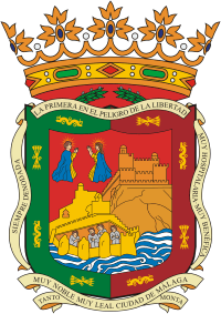 Malaga (Spain), coat of arms - vector image