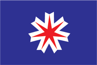 Hokkaidō (prefecture in Japan), flag - vector image