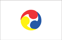 Ryukyu islands (Japan), unofficial flag - vector image