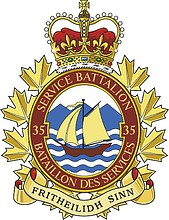 Canadian Forces 35th (Sydney) Service Battalion, badge