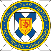Canadian Forces The Nova Scotia Highlanders, regimental badge (insignia)