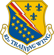 U.S. Air Force 82nd Training Wing (82nd TW), emblem