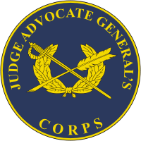 U.S. Army Judge Advocate General (JAG), branch plaque