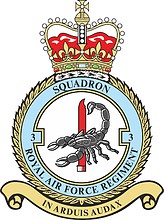 British 3rd Squadron RAF Regiment, badge