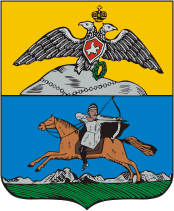 Caucasus oblast (Russian empire), coat of arms (1809) - vector image