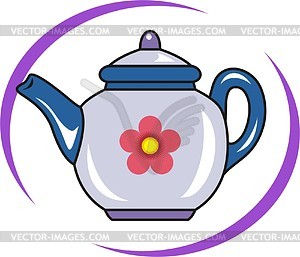 Teapot - vector clip art