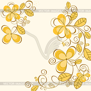 Flower background - vector clip art