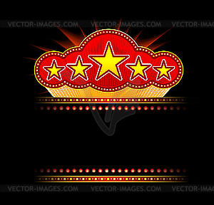 Movie Theatres on Movie  Theater Or Casino Template   Vector Image