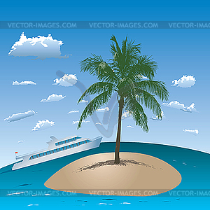 Clipart Tropical Island