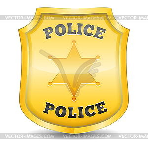 Police Badge - vector clipart
