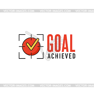 Business Goals Targets Achievement Outline Icon Vector Clip Art