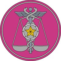 Vector clipart: Russian Ministry of Defense, sleeve insignia of the Civilian Employment Department