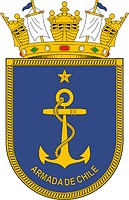 Chilean Navy, coat of arms - vector image