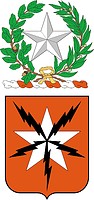 U.S. Army 136th Signal Battalion, coat of arms - vector image