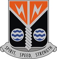 Векторный клипарт: U.S. Army 58th Signal Battalion, эмблема (знак различия)