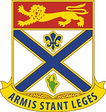 U.S. Army 169th Regiment, distinctive unit insignia - vector image