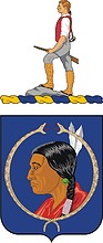Vector clipart: U.S. Army 418th Regiment, coat of arms