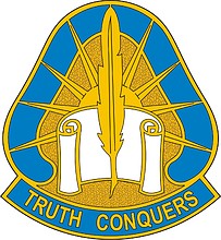 U.S. Army 108th Military Intelligence Group, эмблема (знак различия) - векторное изображение