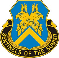U.S. Army 110th Military Intelligence Battalion, distinctive unit insignia - vector image