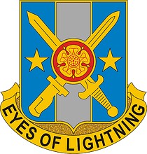 Векторный клипарт: U.S. Army 125th Military Intelligence Battalion, эмблема (знак различия)