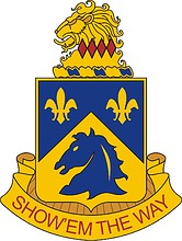 U.S. Army 102d Cavalry Regiment, distinctive unit insignia - vector image