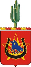 U.S. Army 118th Cavalry Regiment, coat of arms - vector image