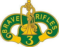 Vector clipart: U.S. Army 3rd Cavalry Regiment, distinctive unit insignia