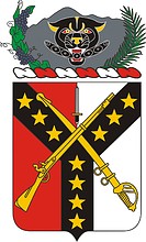 Vector clipart: U.S. Army 61st Cavalry Regiment, coat of arms