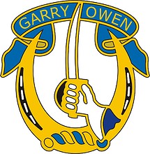 U.S. Army 7th Cavalry Regiment, distinctive unit insignia - vector image