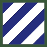 Vector clipart: U.S. Army 3rd Infantry Division, shoulder sleeve insignia