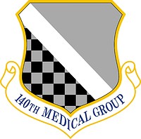 Vector clipart: U.S. Air Force 140th Medical Group, emblem