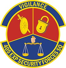 Vector clipart: U.S. Air Force 405th Expeditionary Security Forces Squadron, emblem