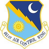 U.S. Air Force 461st Air Control Wing, эмблема - векторное изображение