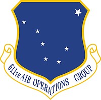 U.S. Air Force 611th Air Operations Group, emblem - vector image