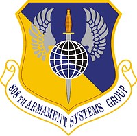 U.S. Air Force 808th Armament Systems Group, emblem