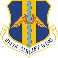 Vector clipart: U.S. Air Force 914th Airlift Wing, emblem
