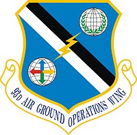 U.S. Air Force 93rd Air Ground Operations Wing, эмблема - векторное изображение