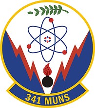 Vector clipart: U.S. Air Force 341st Munitions Squadron, emblem