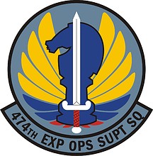 Векторный клипарт: U.S. Air Force 474th Expeditionary Operations Support Squadron, эмблема