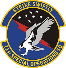 Векторный клипарт: U.S. Air Force 71st Special Operations Squadron, эмблема