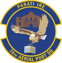 Vector clipart: U.S. Air Force 74th Aerial Port Squadron, emblem