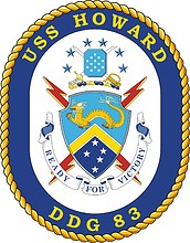 U.S. Navy USS Howard (DDG 83), destroyer emblem (crest)