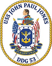 U.S. Navy USS John Paul Jones (DDG 53), эмблема эсминца