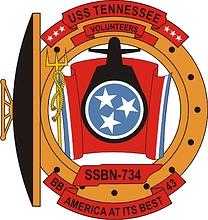 U.S. Navy USS Tennessee (SSBN 734), submarine emblem