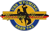 U.S. Navy USS Wyoming (SSBN-742), submarine emblem